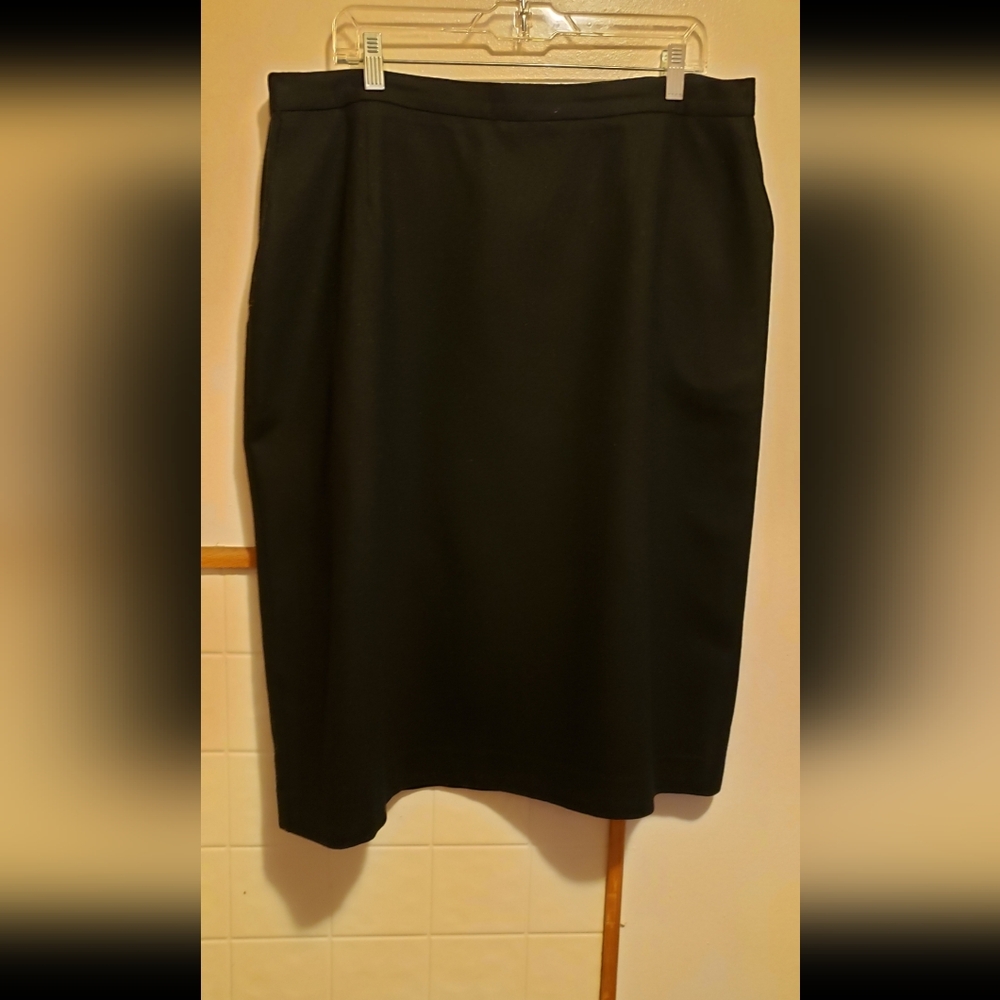 Black Wool Skirt